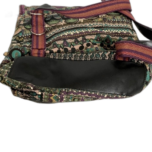 Sakroots Artist Circle Multicolored Boho Convertible Shoulder Bag Backpack - Picture 5 of 16